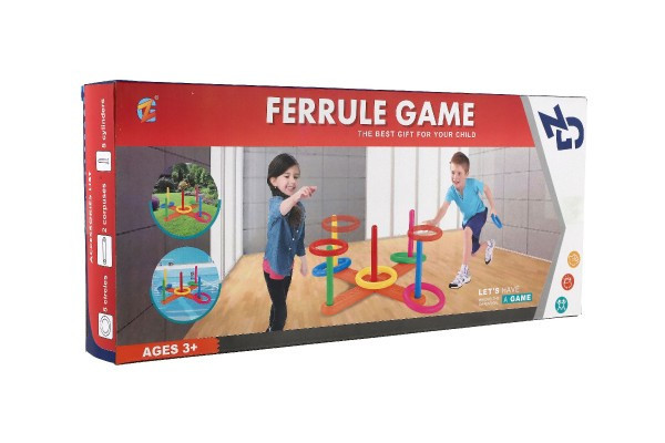 Hádzacia hra kríž s kruhmi plast 42x19x6cm