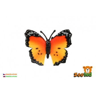 Motýľ Monarcha africký (babočka) zooted plast 7cm v sáčku