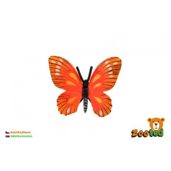Motýľ Monarcha brestová (babočka) zooted plast 5,5 cm v sáčku