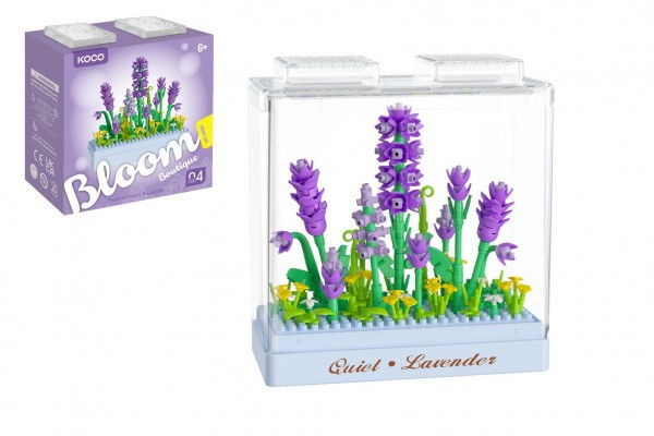 Stavebnica mini KOCO Levanduľa plast 11x12x5cm