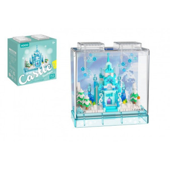Stavebnica mini KOCO Zimný hrad plast 11x12x5cm