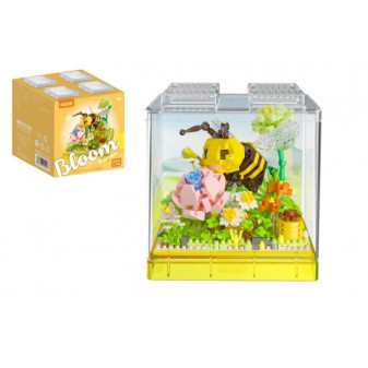 Stavebnica mini KOCO Včielka plast 11x12x11cm