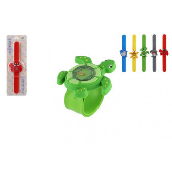 Hodinky detské samonavíjací morský svet silikón 22cm na batérie 5 druhov na karte