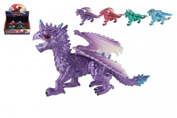 Drak figúrka plast 10cm 4 druhy