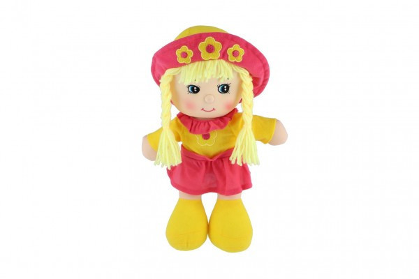 Bábika Kvetina handrová látka 35cm 0m+