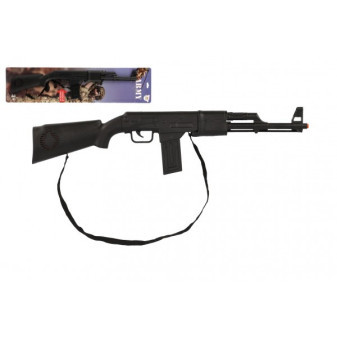 Samopal/Pistole klapací plast 66cm na karte
