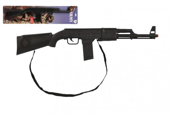 Samopal/Pistole klapací plast 66cm na karte