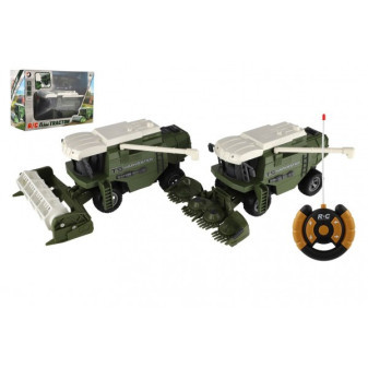 Kombajn RC plast 22cm 27MHz na batérie so svetlom v krabici 30x21x12cm