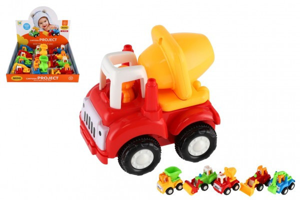 Auto stavebný plast 10-12cm na zotrvačník mix druhov