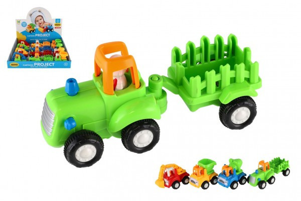 Auto stavebné a poľnohospodárske plast 10-16cm na zotrvačník mix druhov