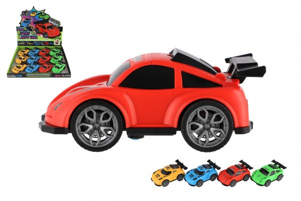 Auto závodný driftovací plast 10cm na spätné natiahnutie 4 farby