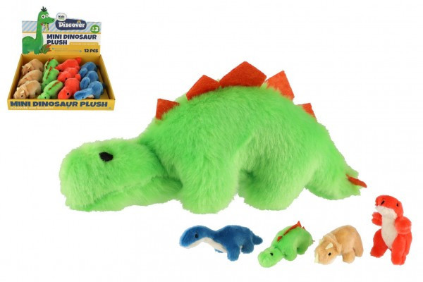 Zvieratko dinosaurus plyš 12-16cm 4 druhy 3m+
