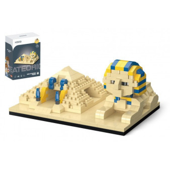 Stavebnica mini KOCO Pyramída a sfinga plast 13x16,5x7cm