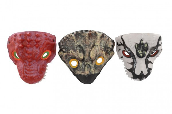 Maska dinosaurus penová 20x19cm mix druhov karneval