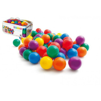Loptička/Loptičky do hracích kútov 6,5cm farebný 100ks v plastovej taške 2+