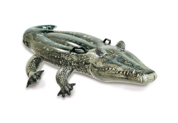 Lehátko Krokodíl nafukovací s úchytmi 170x86cm od 3 rokov