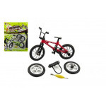 Bicykel prstový skrutkovací 10cm plast 3 farby na karte 17x21x4cm