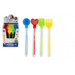 Bublifuk 70ml trubica 28cm s náradím na piesok plast 4 druhy