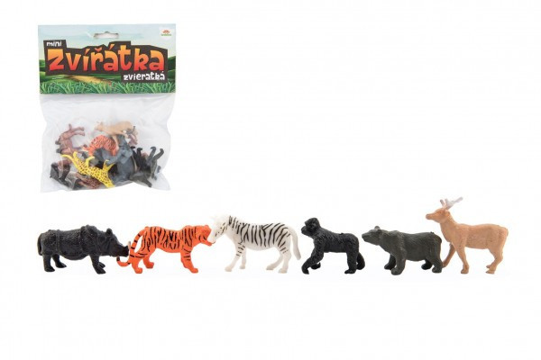 Zvieratká mini safari ZOO plast 5-6cm