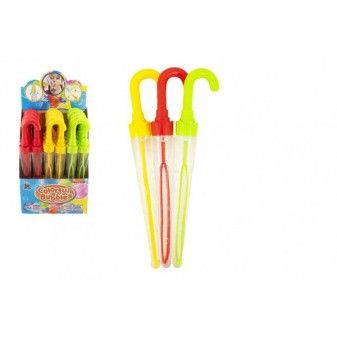 Bublifuk dáždnik plast 37cm 130ml 3 farby