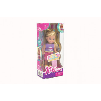Bábika Kiki Anlily kĺbová 12cm plast pevné telo 3 druhy v krabičke 7x16x4cm 12 ks v boxe