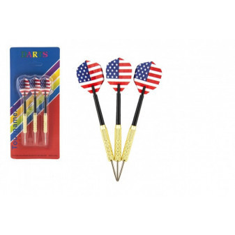Hádzacie šípky s kovovým hrotom 15cm kov/plast