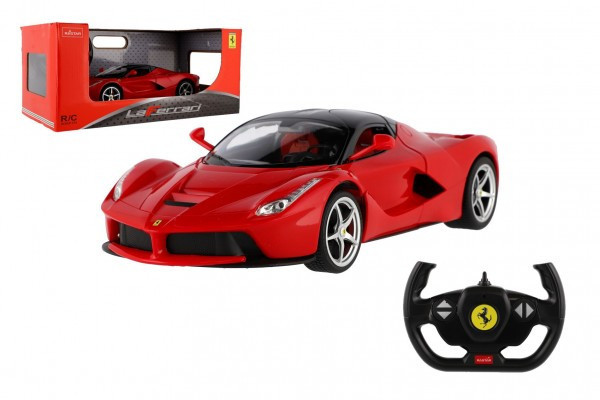 Auto RC Ferrari RASTAR červené plast 32cm 2,4 GHz na diaľk. ovládanie na batérie v krabici 43x19x23
