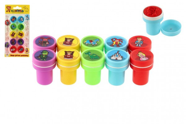 Pečiatky samotlačné Moje prvé rozprávky plast 10ks 2,5x4cm na karte