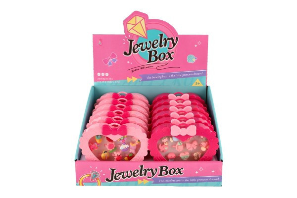 Prstienky/Prstienka sada plast 12ks nastav. veľkosť 2 druhy v plastovej krabičke 13x12x4cm