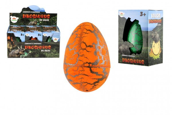Vajcia liahnuce a rastúce dinosaurus plast 2 farby v krabičke 10x15cm