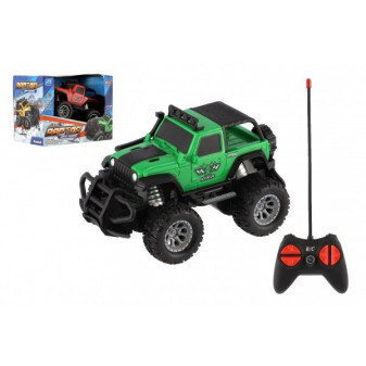 Auto RC Off-Road terénny plast 14cm na batérie 27MHz 2 farby v krabičke 16x12x10cm