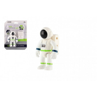 Kosmonaut/astronaut plast 8cm na kartě