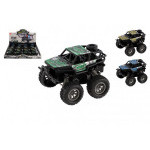 Auto OFF-ROAD kov/plast 7x8,5cm na zotrvačník 3 farby