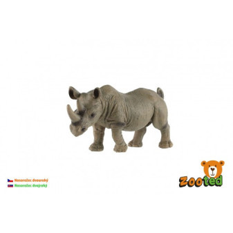 Nosorožec dvojrohý zooted plast 14cm v sáčku