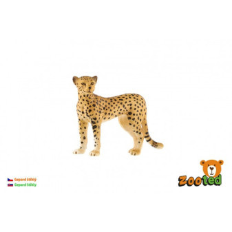 Gepard štíhly zooted plast 8cm vo vrecku