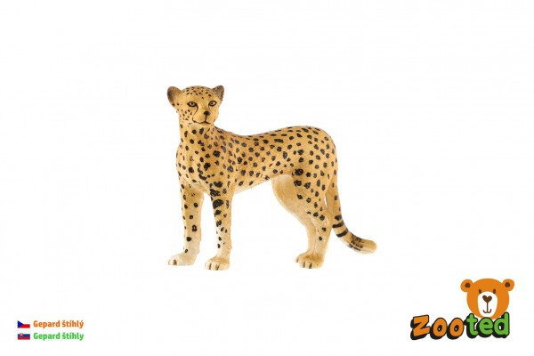 Gepard štíhly zooted plast 8cm vo vrecku