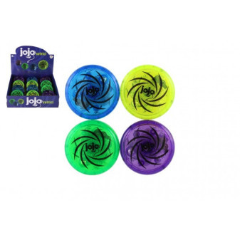 Jojo plast 6cm svietiaci na batérie 4 farby