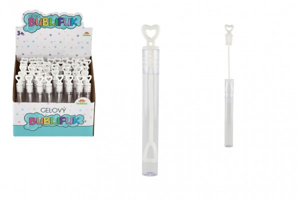 Bublifuk mini 5 ml gelový biely svadobný 10,5cm