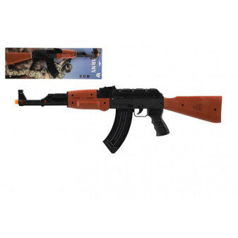 Samopal ARMY plast 62cm na batérie so zvukom so svetlom na karte