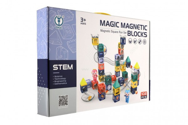 Guľôčková dráha magnetická s figúrkami plast 49x35x9cm