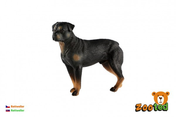 Rottweiler - pes domáci zooted plast 8cm vo vrecku