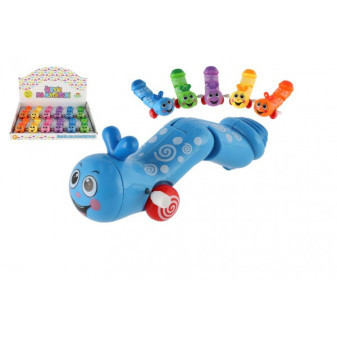 Červík na natiahnutie lezúci plast 13cm 6 farieb