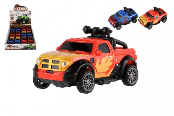 Auto terénne Off-Road plast 10cm obojstranné spätné natiahnutie 2 farby