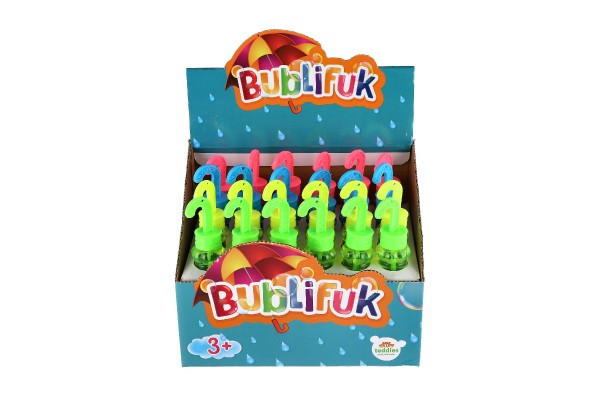 Bublifuk dáždnik plast 14cm 4 farby