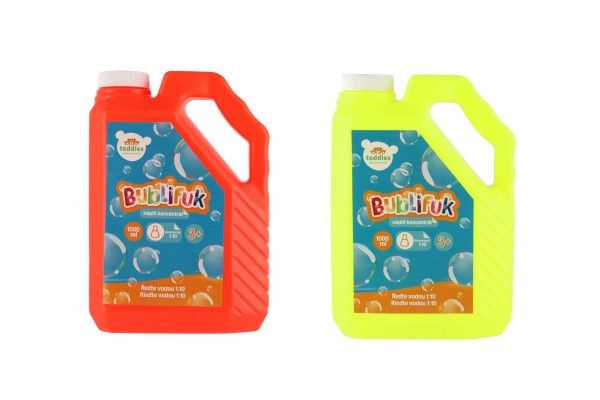 Koncentrovaná náplň do bublifuku 1:10 1 liter 2 farby v kanistri