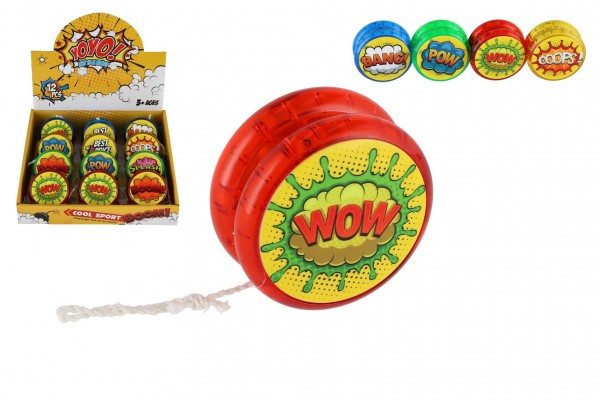 Jojo svietiaci plast 6cm na batérie mix druhov