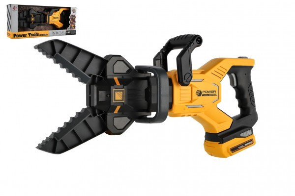 Hydraulické nožnice záchranárske plast 45cm na batérie so zvukom v krabici 48x20x10cm