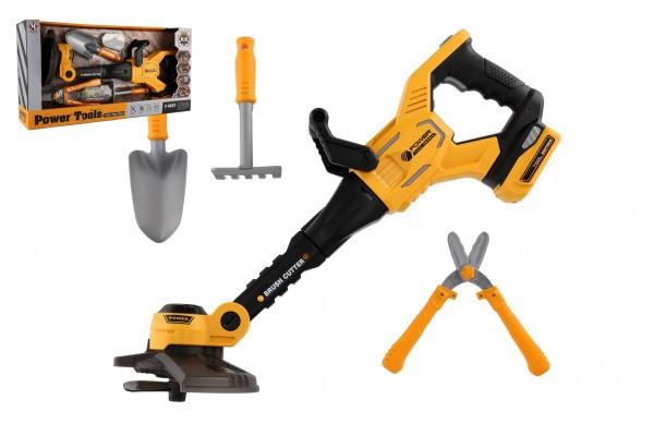 Krovinorez s doplnkami plast 52cm na batérie so zvukom v krabici 56x29x13, 5cm