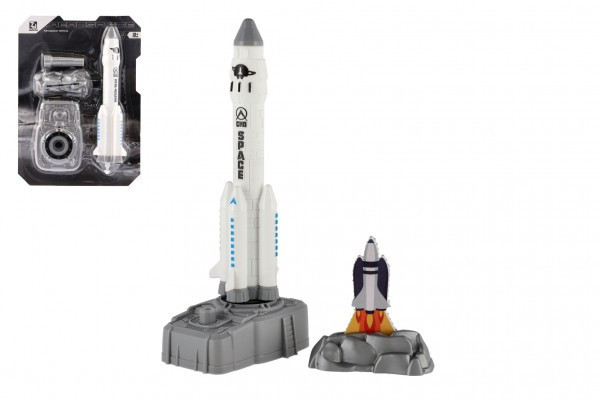 Raketoplán vystreľovací plast 19cm s dokom na karte