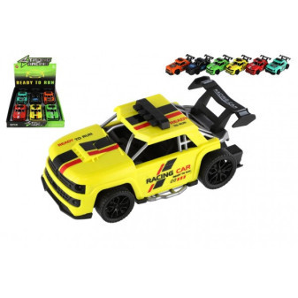 Auto závodný plast 16cm na zotrvačník mix farieb
